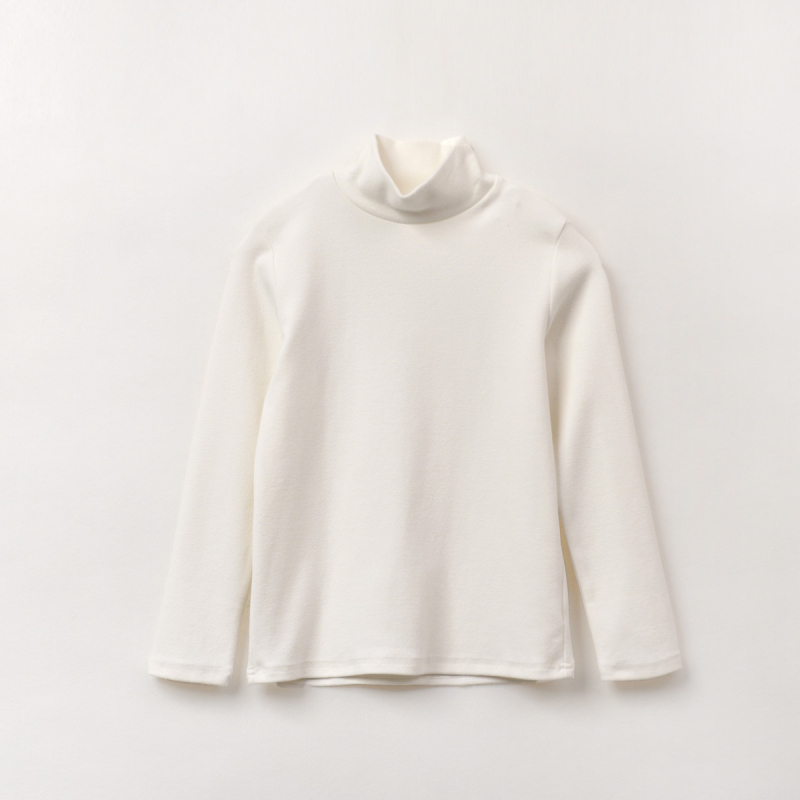 Dječja majica s dugim rukavima i polu-visokim ovratnikom – 95% pamuk, mekana obrada tkanine, za djecu iznad 8 godina, proljeće-jesen (95% pamuk; dugi rukavi; polu-visoki ovratnik; za djecu iznad 8 godina)