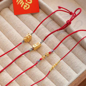 Fonott kötél karkötő, nemzeti stílus, uniszex, kézzel készített, 2024 téli szezon