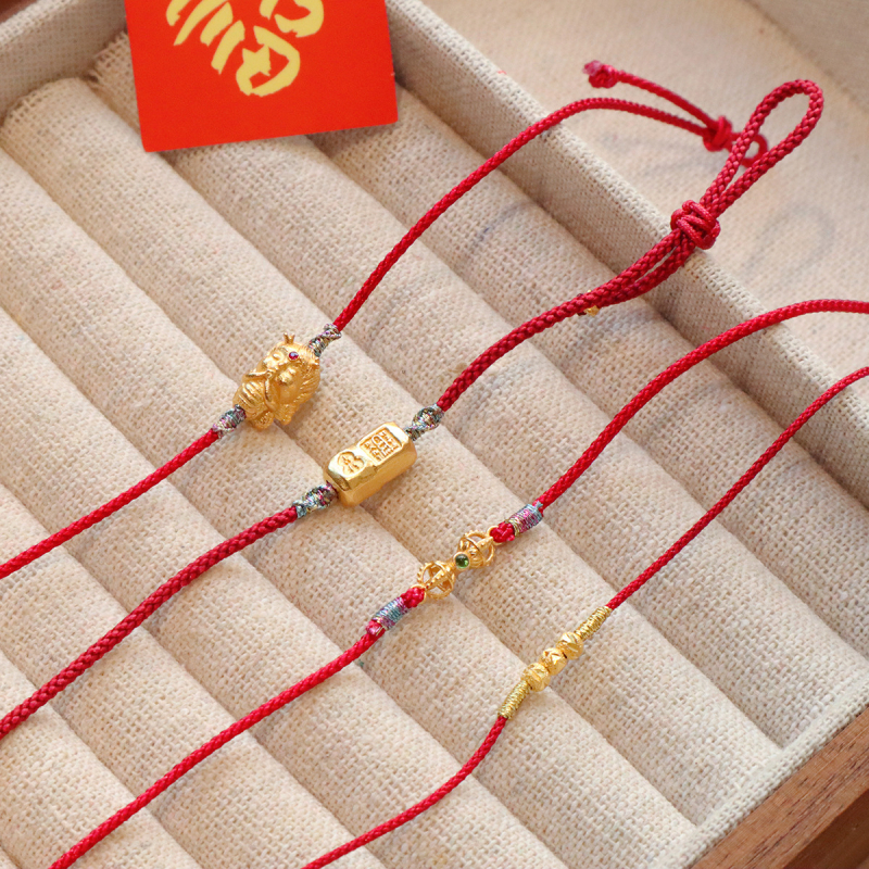 Fonott kötél karkötő, nemzeti stílus, uniszex, kézzel készített, 2024 téli szezon