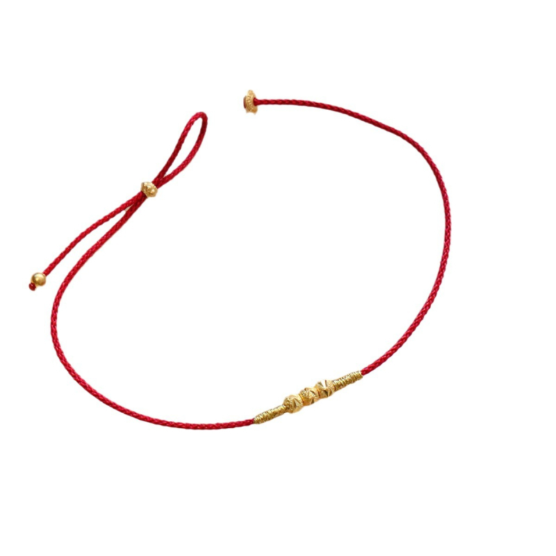 Fonott kötél karkötő, nemzeti stílus, uniszex, kézzel készített, 2024 téli szezon