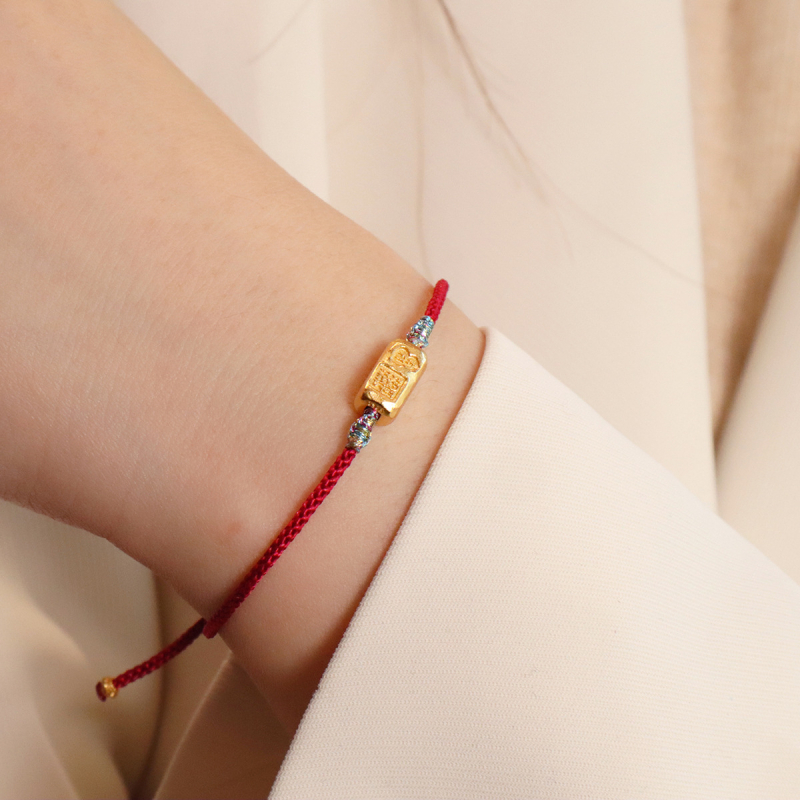 Fonott kötél karkötő, nemzeti stílus, uniszex, kézzel készített, 2024 téli szezon