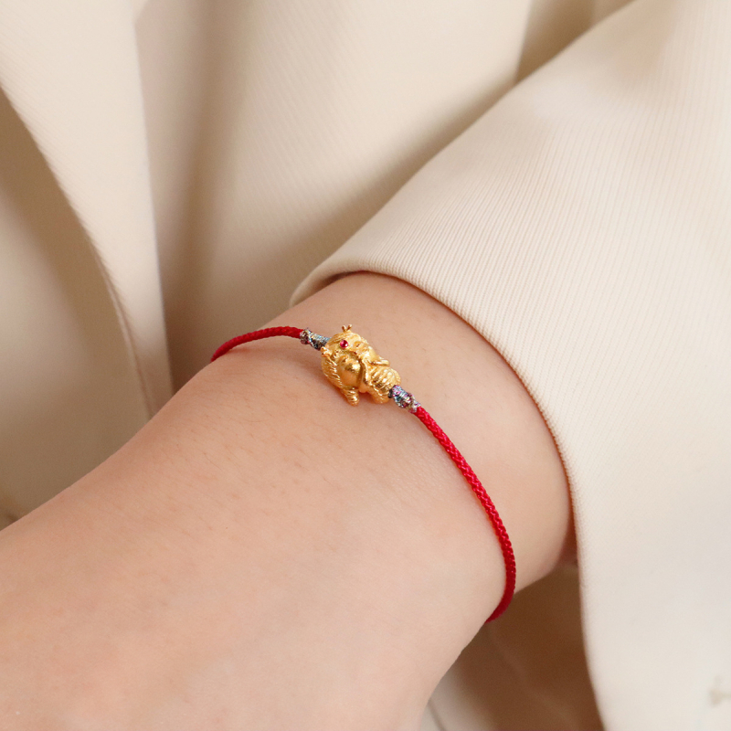 Fonott kötél karkötő, nemzeti stílus, uniszex, kézzel készített, 2024 téli szezon