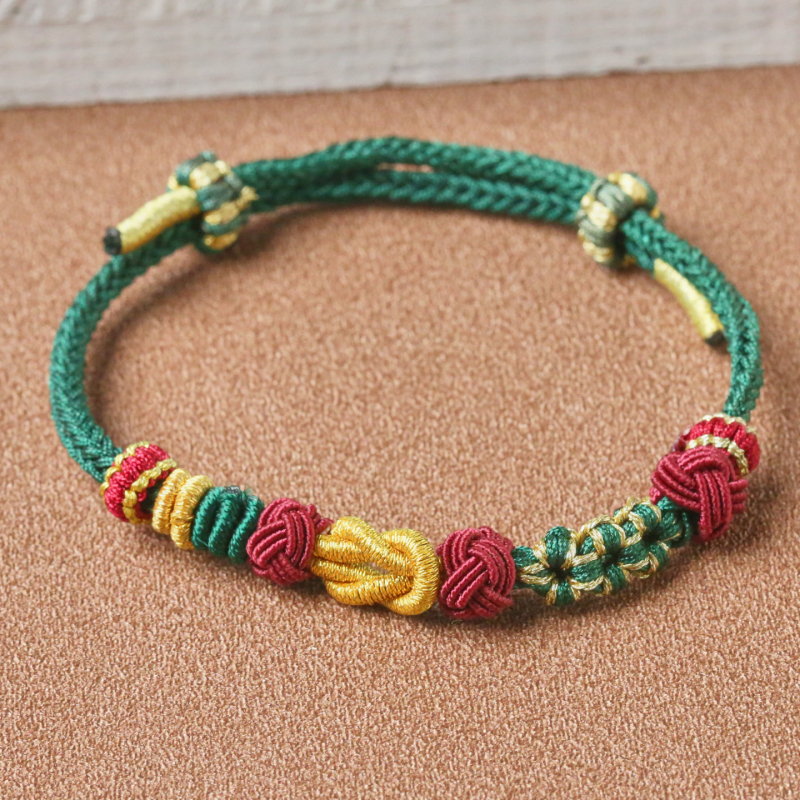 Kézzel szőtt kötél karkötő | uniszex, eredeti dizájn | szövési technika: kötés | márka: Guti | nyári 2025 kiadás