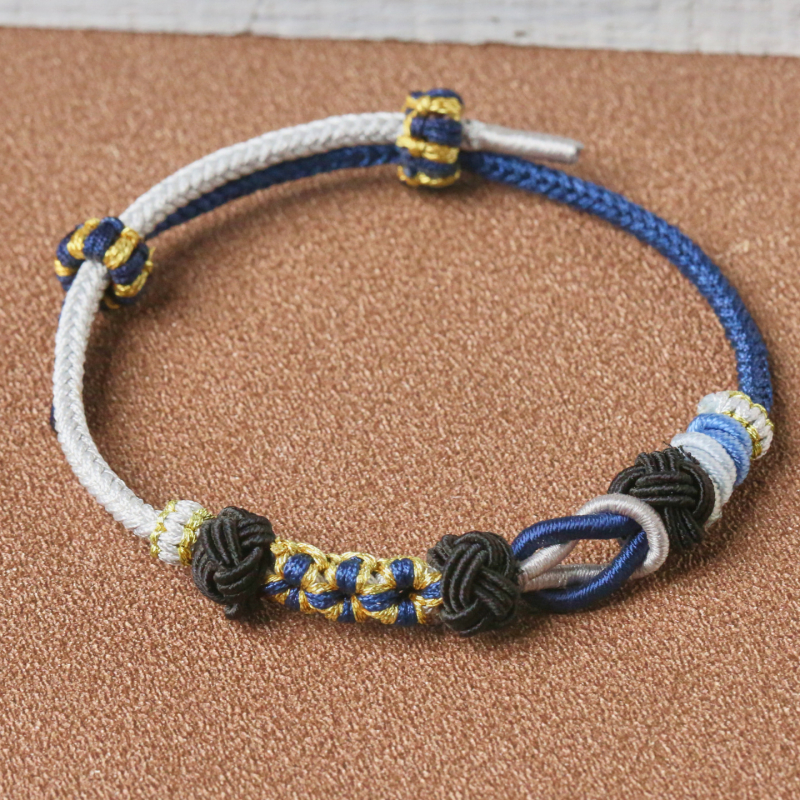 Kézzel szőtt kötél karkötő | uniszex, eredeti dizájn | szövési technika: kötés | márka: Guti | nyári 2025 kiadás