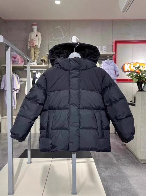 Bērnu kapucēta dūnu jaka, unisex, 8+ gadi (140 cm+), balta pīļu dūnu pildījums, bieza, rāvējslēdzējs