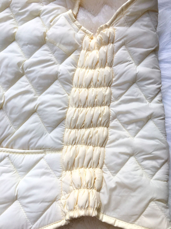 Ženski prsluk od down-pamuka s Arctic velvet podstavom, V-dekolte, jednoredno kopčanje, najlon vanjski dio, jesen-zima 2025