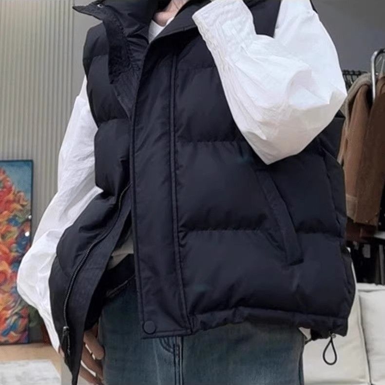 Ženski bez rukava prsluk — V-izrez, jedno dugme, glavni materijal: rayon, punilo: drugo