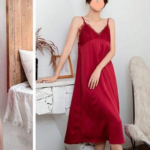 Set halat mireasă și noapte lungă - guler înalt, mâneci lungi, fustă lungă, țesătură semi-velur, stil sexy