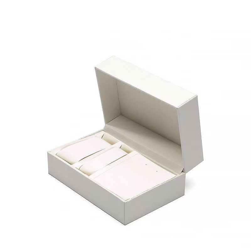 Noband bőr óradoboz forgatható fedéllel, öt részes készlet, logó testreszabható