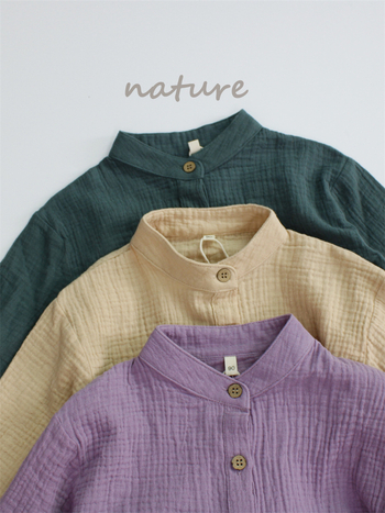 Koreai stílusú gyereking, lapel collar, 100% pamut, 3–8 éveseknek