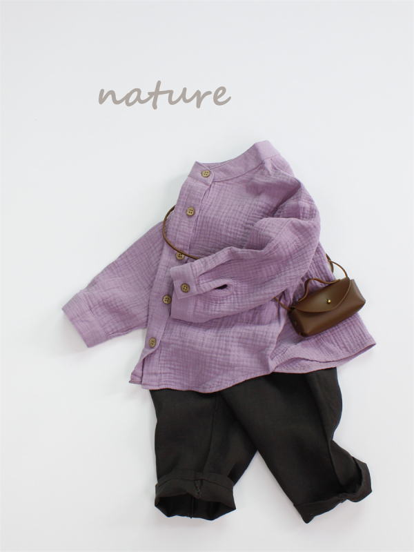 Koreai stílusú gyereking, lapel collar, 100% pamut, 3–8 éveseknek