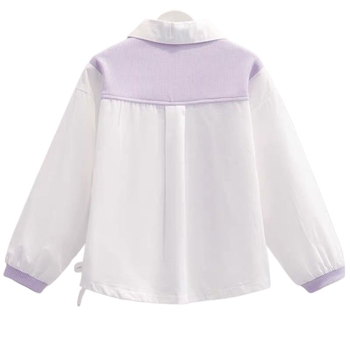 Gyerekeknek szóló kétrészes szett: ing és nadrág, kollégiumi stílus, akril 91–95%, hosszú ujjú, ősz