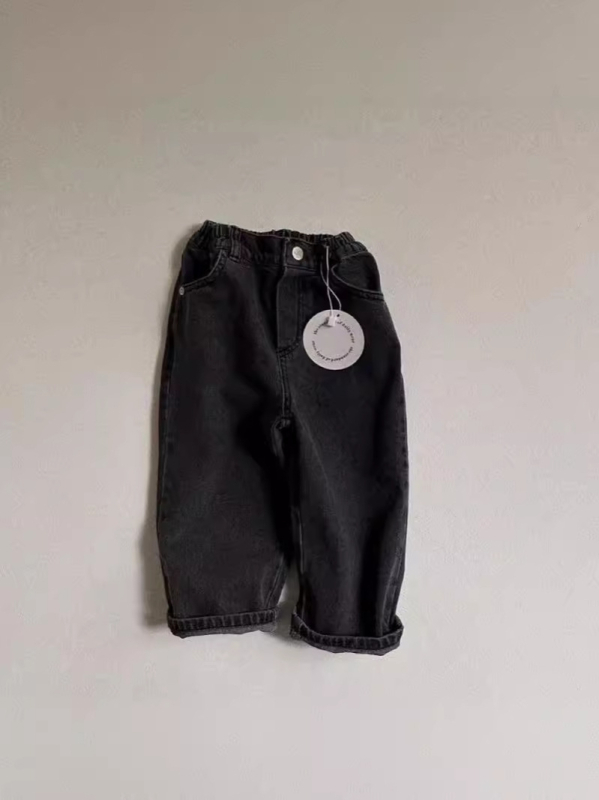 Traperice u korejskom stilu sa elastičnim pojasom, jednobojne, unisex za bebe, svakodnevne udobne hlače