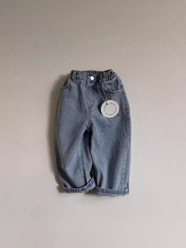 Traperice u korejskom stilu sa elastičnim pojasom, jednobojne, unisex za bebe, svakodnevne udobne hlače
