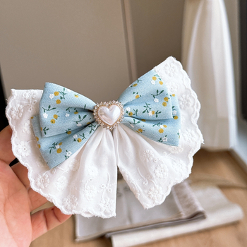 Pitsiline vibu juukseklips tüdrukutele — käsitöö, värske ja magus stiil (Kevad 2025)