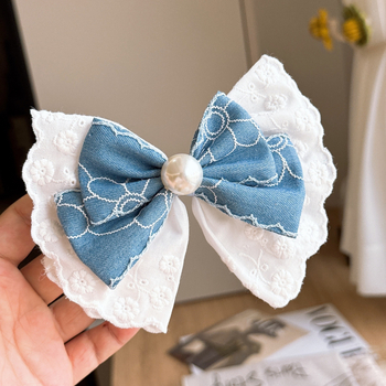 Pitsiline vibu juukseklips tüdrukutele — käsitöö, värske ja magus stiil (Kevad 2025)