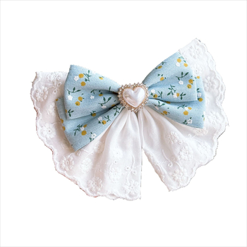 Pitsiline vibu juukseklips tüdrukutele — käsitöö, värske ja magus stiil (Kevad 2025)