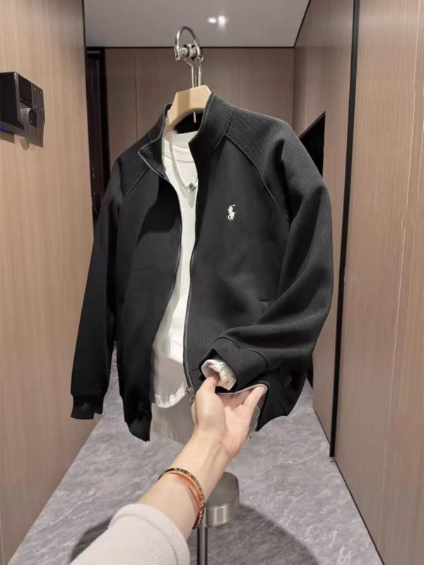 Férfi kardigán pulóver cipzárral és álló gallérral — őszi casualdzseki, laza szabás, hosszú ujjú, fő anyag: nyúl szőre 71–80% + poliészter