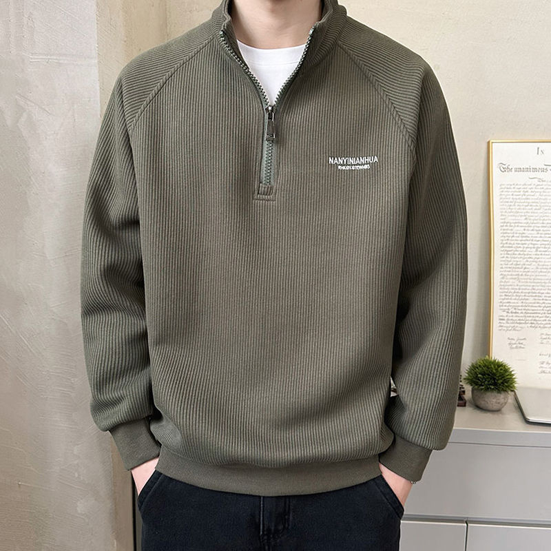 Vyriskas kapuciu džemperis iš corduroy audinio, plonas, 300 g/m², pavasaris