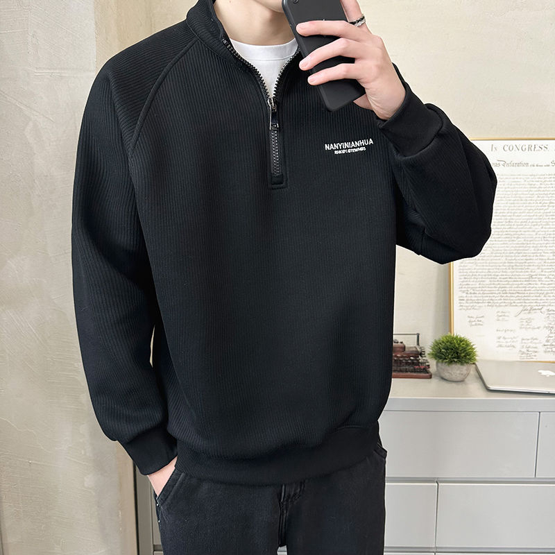 Vyriskas kapuciu džemperis iš corduroy audinio, plonas, 300 g/m², pavasaris