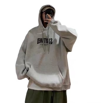 Vyrų megztinis su gobtuvu, Amerikos abėcėlės atspaudais, Honkongo stilius, plus dydis, kasdienis miesto džemperis