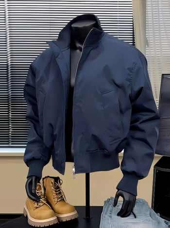 Τζάκετ MA1 Flight Jacket, ανδρικό — (Turn-down Collar, Loose Fit, Side Seam Pockets)