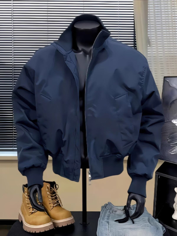 Τζάκετ MA1 Flight Jacket, ανδρικό — (Turn-down Collar, Loose Fit, Side Seam Pockets)