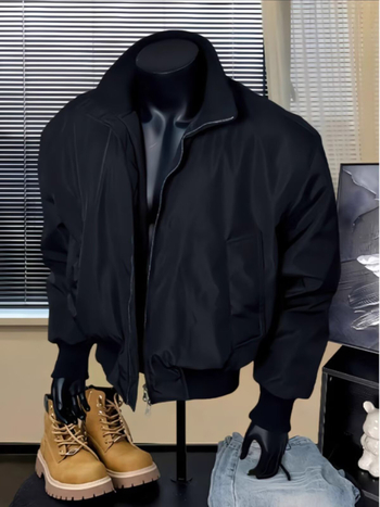 Τζάκετ MA1 Flight Jacket, ανδρικό — (Turn-down Collar, Loose Fit, Side Seam Pockets)