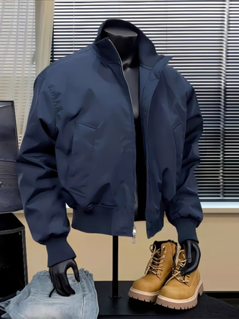 Τζάκετ MA1 Flight Jacket, ανδρικό — (Turn-down Collar, Loose Fit, Side Seam Pockets)