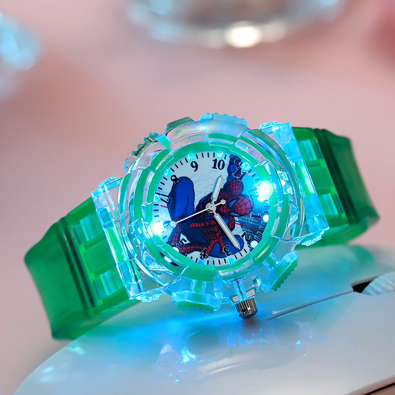 Dječji analogni kvarcni sat s lumino LED rasvjetom, prikaz ručica i brojki, mehanizam Seagull SL39, promjer brojčanika 40,5 mm