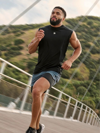 YOUNGLA sport vest kirjaprindiga – Loose Fit, puuvill, suvi 2025