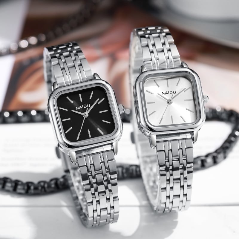 NAIDU ND3290-011 Quartz sat, Svjetsko vrijeme, Kvadratni brojčanik promjera 24 mm, Pokret 68