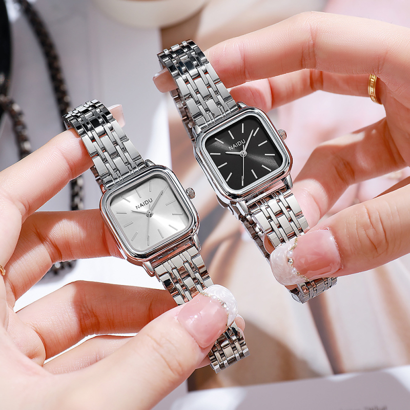 NAIDU ND3290-011 Quartz sat, Svjetsko vrijeme, Kvadratni brojčanik promjera 24 mm, Pokret 68