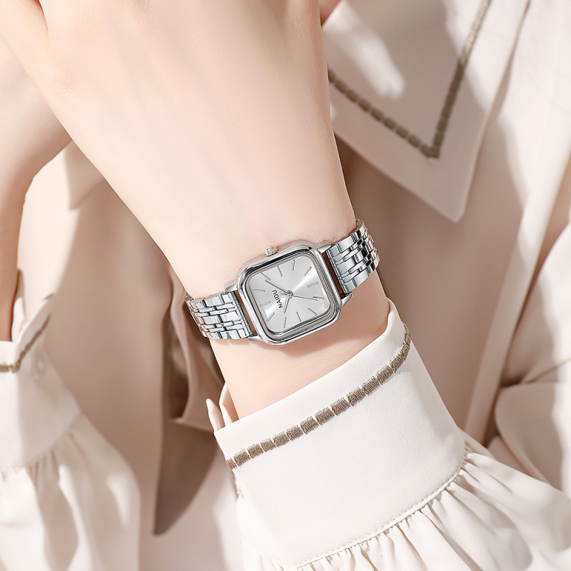 NAIDU ND3290-011 Quartz sat, Svjetsko vrijeme, Kvadratni brojčanik promjera 24 mm, Pokret 68