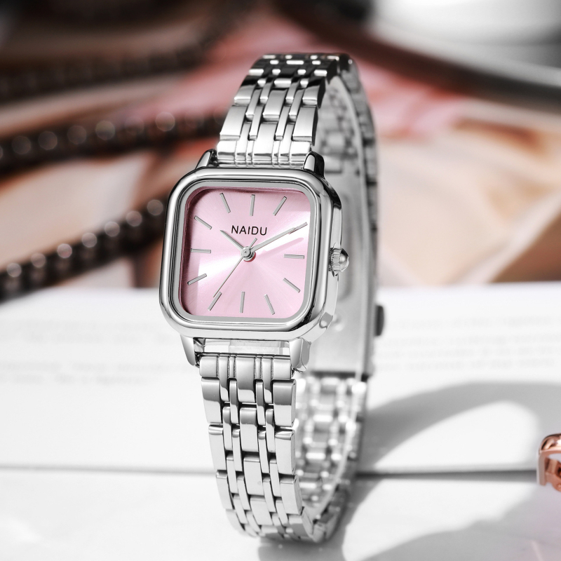 NAIDU ND3290-011 Quartz sat, Svjetsko vrijeme, Kvadratni brojčanik promjera 24 mm, Pokret 68