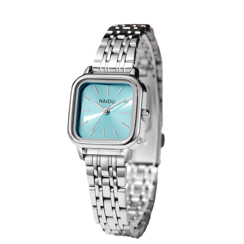 NAIDU ND3290-011 Quartz sat, Svjetsko vrijeme, Kvadratni brojčanik promjera 24 mm, Pokret 68