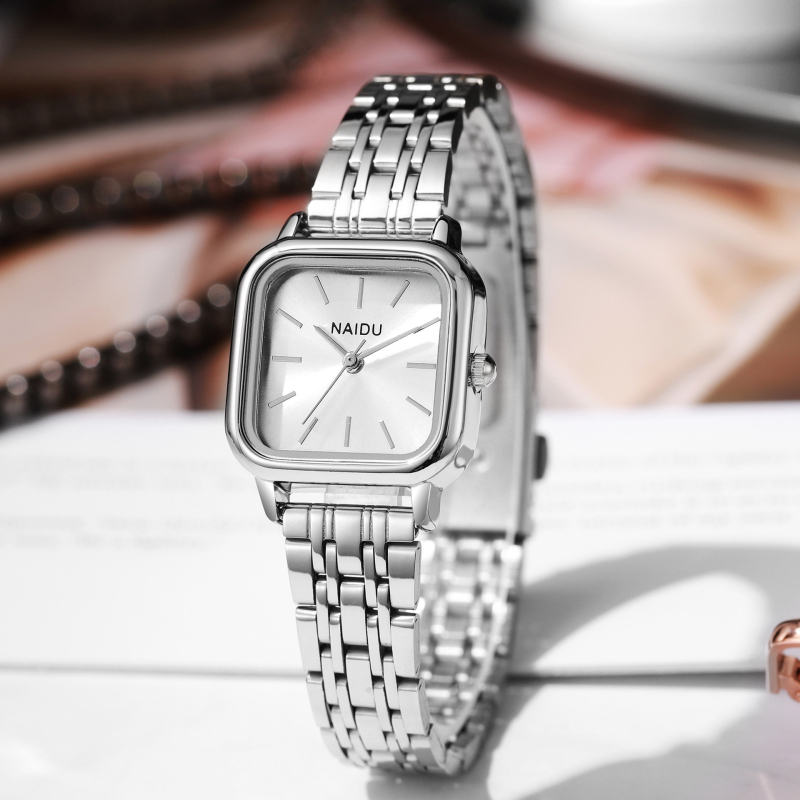 NAIDU ND3290-011 Quartz sat, Svjetsko vrijeme, Kvadratni brojčanik promjera 24 mm, Pokret 68
