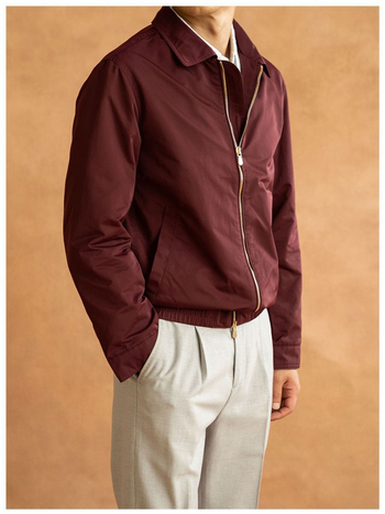 Vyrinė René De Lefebvre vandeniui atspari striukė su gobtuvu – laisvas kirpimas, užtrauktukas, ilgos rankovės