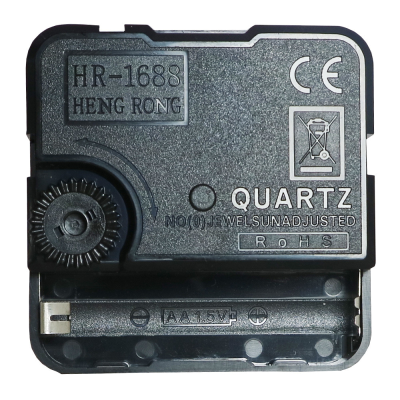 Kvarcni mehanizam za zidne satove (glatko pomicanje sekunde, tiši rad, plastično kućište, mogućnost tiska logotipa)