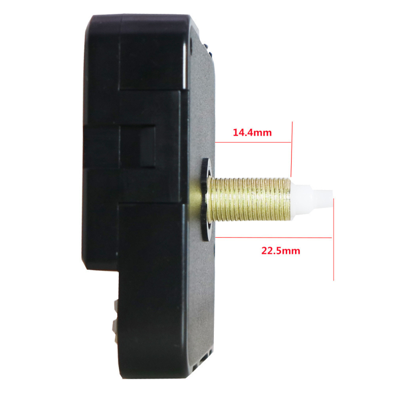 Kvarcni mehanizam za zidne satove (glatko pomicanje sekunde, tiši rad, plastično kućište, mogućnost tiska logotipa)