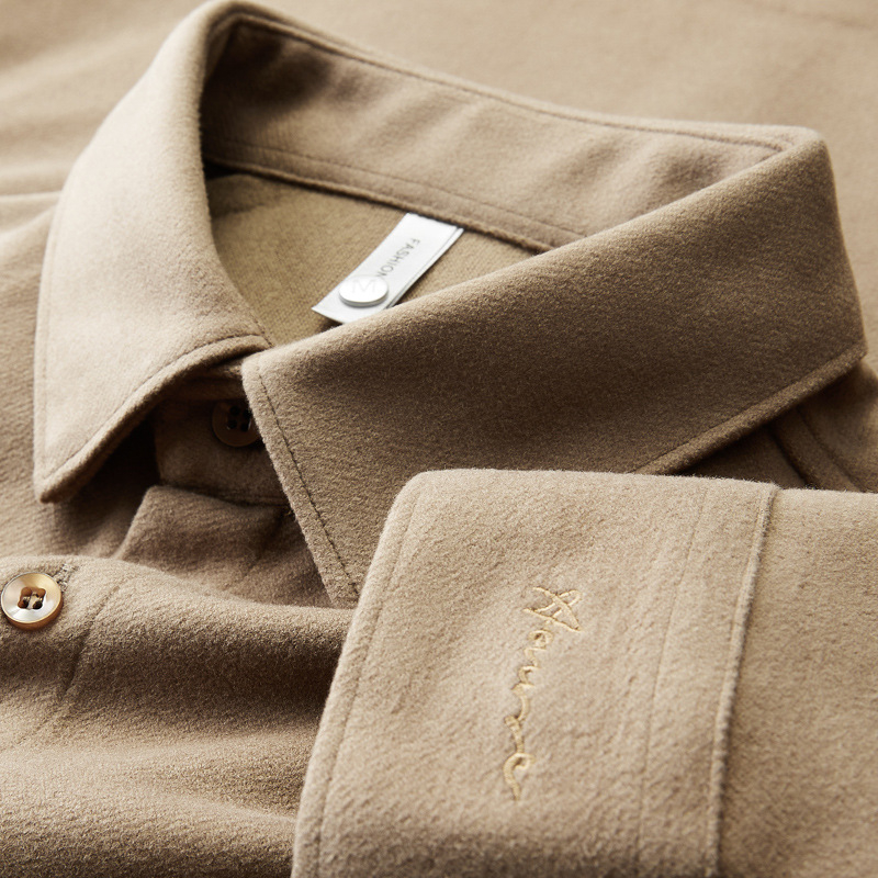 Muška košulja - Slim fit, četvrtasti ovratnik, dugi rukav, vezenje, poliester 81-90%