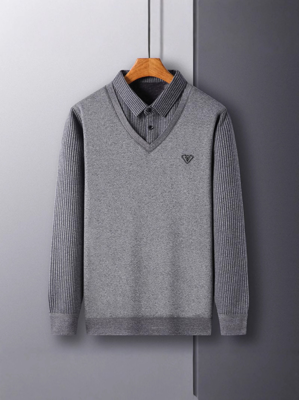 Meeste triibuline fliisvooderiga särk, pikkade varrukatega, slim fit, polüester 51–70%