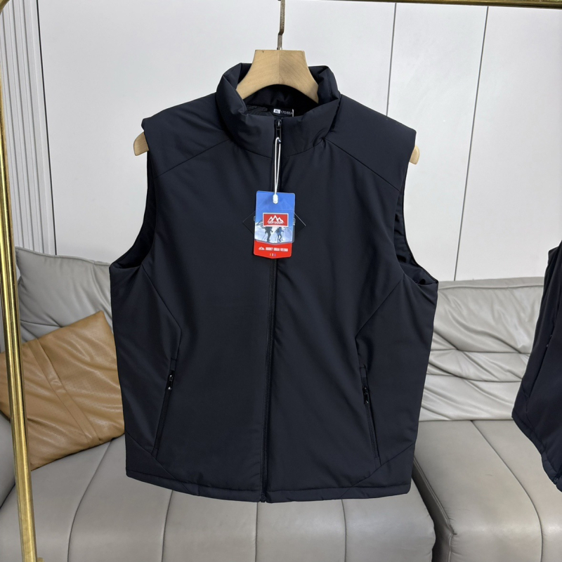 Talvine välistöö vest-jakk paksendatud soojusega, nailon 88%, seisukael, külgtaskud