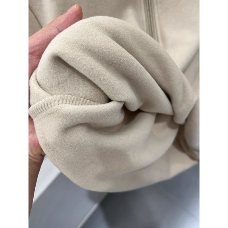Duks s kapuljom od brushed fleece – dugi rukavi, pulover, poliester
