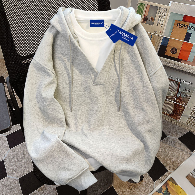 Ženski kapuljačasti džemper od chenila, ultra kratka duljina, debeli fleece, slobodan kroj