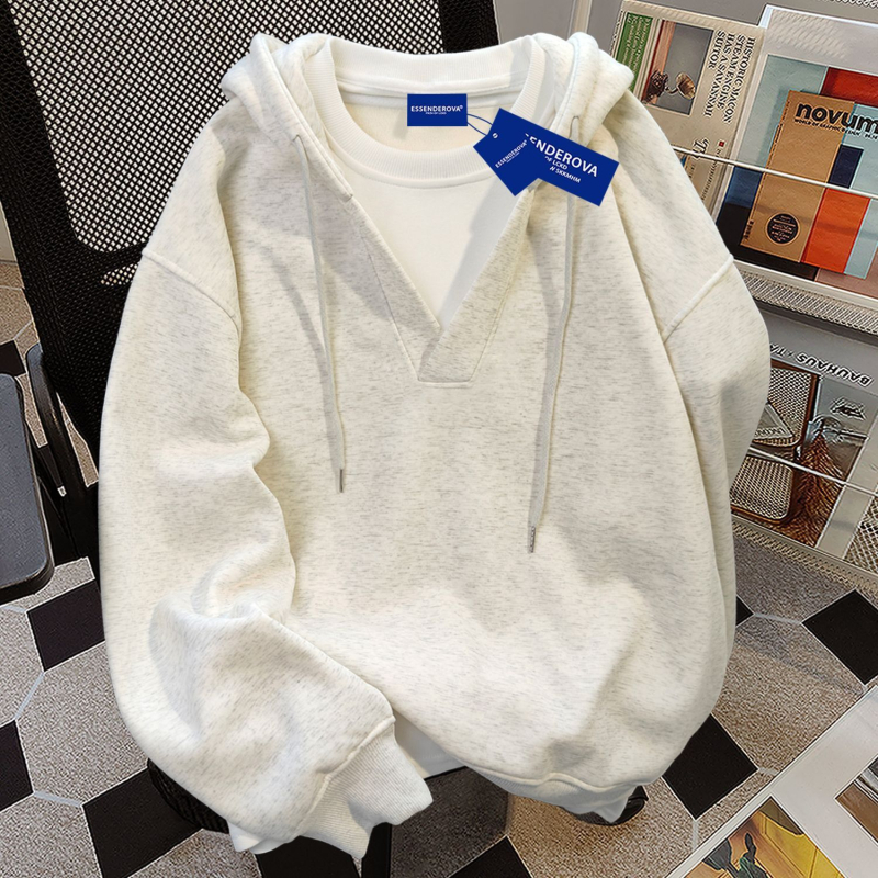 Ženski kapuljačasti džemper od chenila, ultra kratka duljina, debeli fleece, slobodan kroj