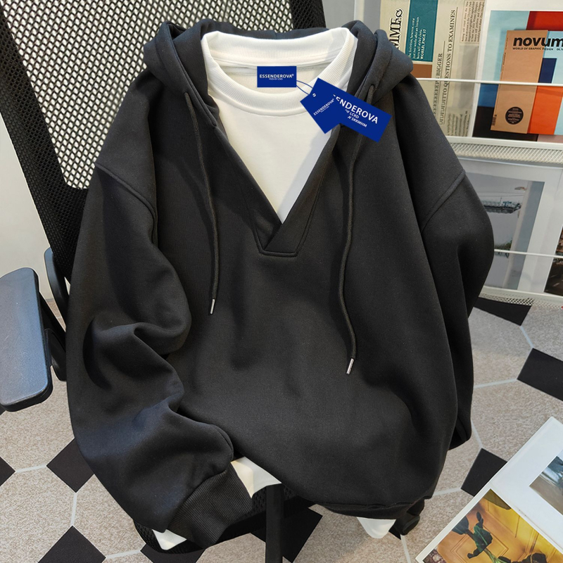 Ženski kapuljačasti džemper od chenila, ultra kratka duljina, debeli fleece, slobodan kroj