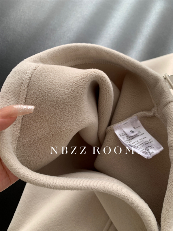 Ženski hoodie s kapuljom, 71,7% pamuka, fleec podstava, široki kroj, korejski stil, debeo, jesen-zima 2025