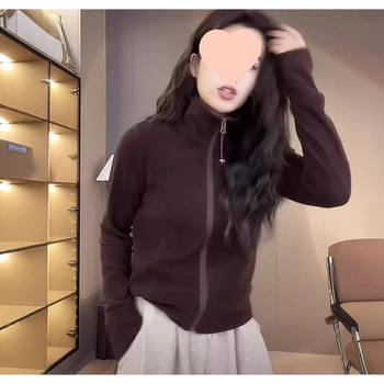 Top cardigan fără mâneci din fleece, stil prințesă, amestec bumbac-plasă, lungime normală 50–65 cm, primăvara 2025