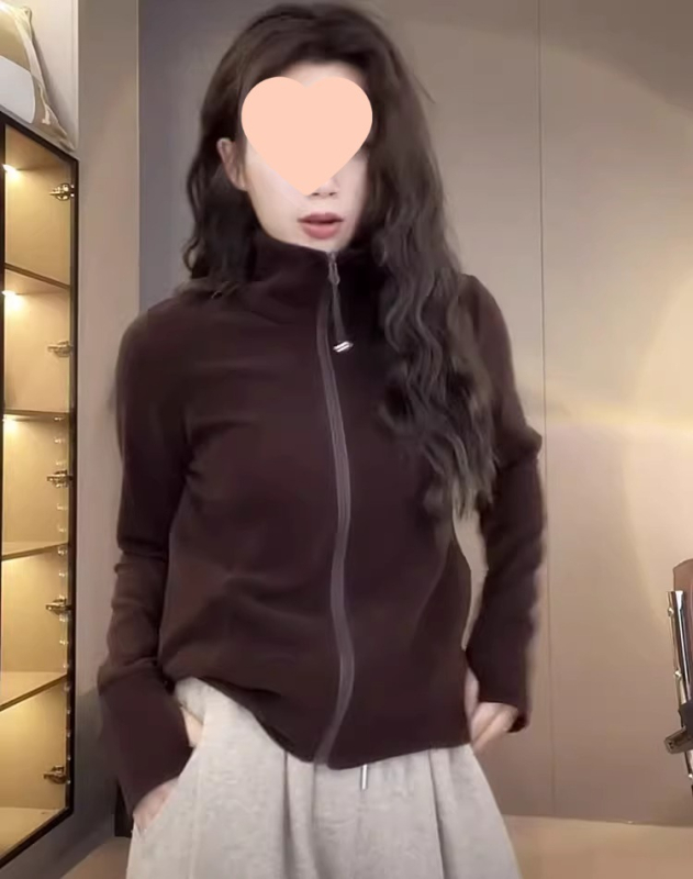 Top cardigan fără mâneci din fleece, stil prințesă, amestec bumbac-plasă, lungime normală 50–65 cm, primăvara 2025